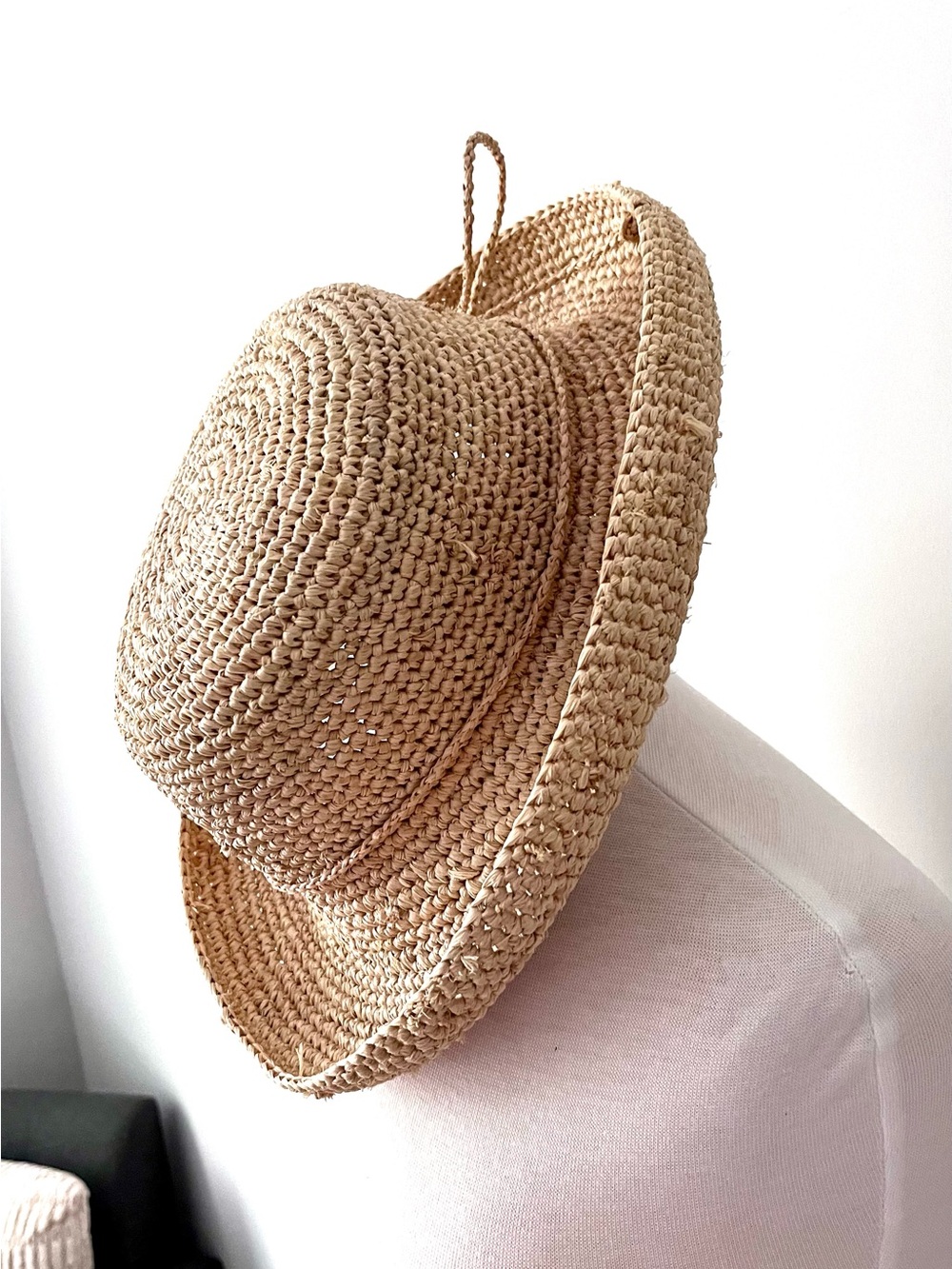 Scala “ Destin” Woven Straw Sun Hat in Natural Beige - Picture 4 of 7